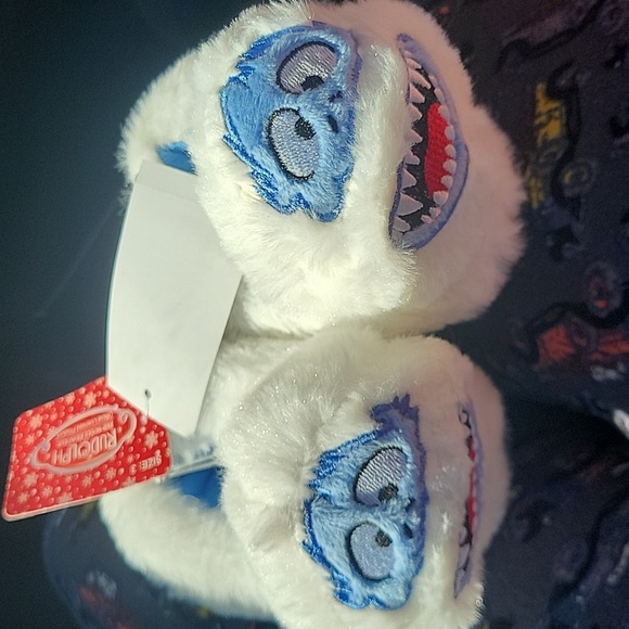 Bioworld Other - Rudolph the red nose reindeer "bumble" slippers nwt